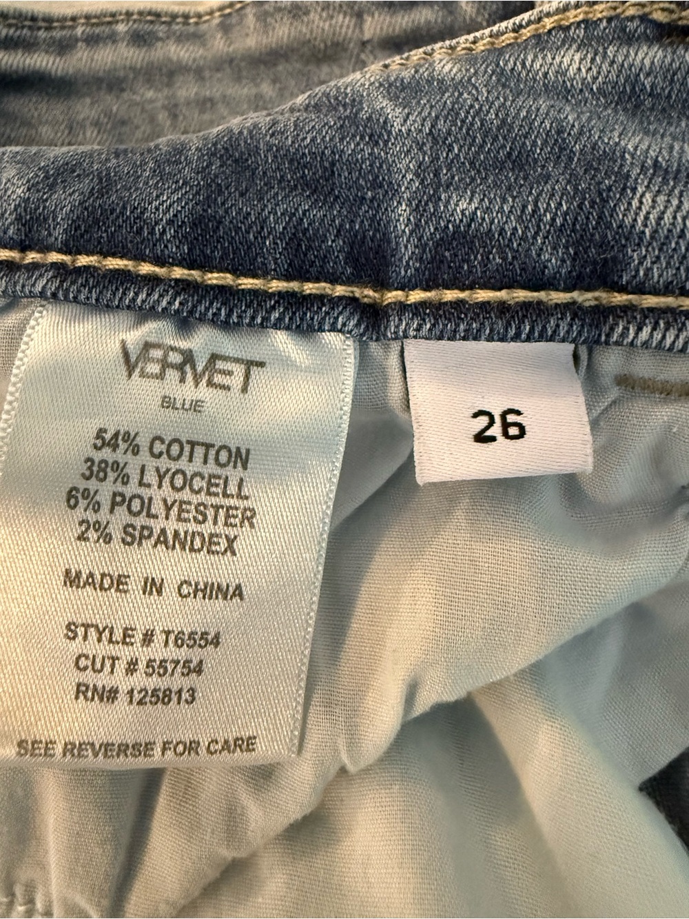 Vervet by Flying Monkey Light Blue Straight Leg Jeans - Picture 2 of 5